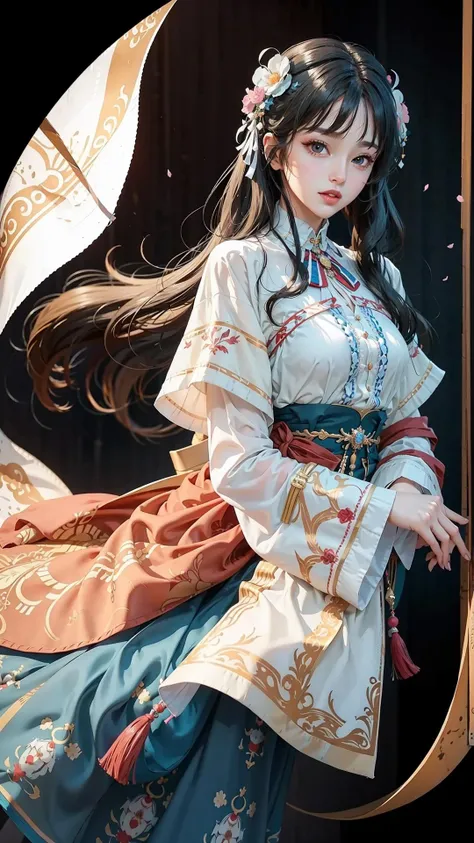 original,(illustration:1.1),(best quality),(masterpiece:1.1),(beautiful and clear background:1.25),(extremely detailed CG unity 8k wallpaper:1.1),
1girl, flat bangs, stunning innocent symmetry face, shirt, emotional, ulzzang, (PureErosFace_V1:0.7) <lora:hanfu_v29:1> <lora:beautifuleyeslikeness_halfBody:0.5>