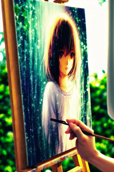 16k, highres, masterpiece, best quality,
cinematic film still a girl being painted on canvas, an artist holding paintbrush, painting \(action\), palette \(object\), art brush, canvas \(object\), easel
<lora:artist_hands_v2:0.7>,
. shallow depth of field, vignette, highly detailed, high budget, bokeh, cinemascope, moody, epic, gorgeous,
film grain, grainy,