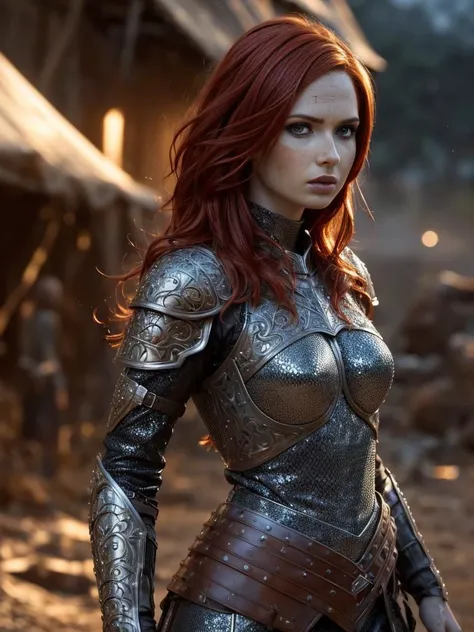 full body picture of karen gillan<lora:locon_karengillan_v1_from_v1_64_32:1>, red hair, blue eyes, the most beautiful in the world, super detailed eyes, (freckles:0.99), (damaged filigree chainmail armor), (dirt and mud on skin and armor), dirty, muddy, blood, smoke, fire, outdoors, intense moonlight, battle field, mud, dirt, professional photograph of a stunning woman detailed, perfect bobbed sexy intense hair, sharp focus, dramatic, award winning, cinematic lighting, volumetrics dtx, (film grain, blurry background, blurry foreground, bokeh, depth of field, perfect (night), interaction, Perfect chainmail), (masterpiece), (extremely intricate:1.3), (realistic), HDR+