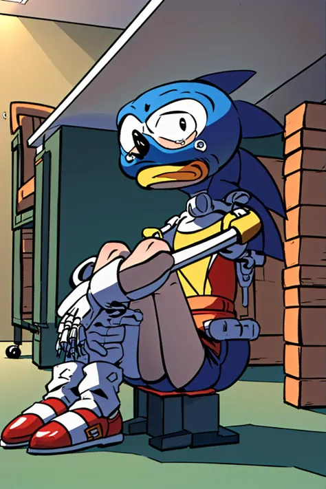 (masterpiece, best quality:1.2), <lyco:Sonic:0.9>, <lyco:GirlHidingFromTerminator:0.8>, HidingFromTerminator, 1boy, sanic, sitting, under table, crying, skeleton