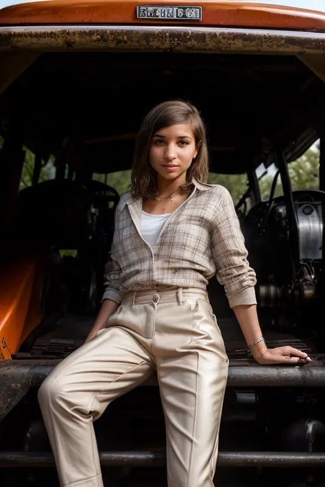 DEN_nika_nikola,
posing in a tractors cockpit, driving a tractor, country living, country, farming, driving a tractor in a field,
bokeh, f1.4, 40mm, photorealistic, raw, 8k, textured skin, skin pores, intricate details <lora:epi_noiseoffset2:1>, epiCRealism <lora:ClothingAdjuster3:-1>