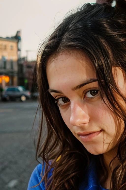 <lora:FelicityFey:0.8>, full color portrait of a young woman, natural light, RAW photo, subject, 8k uhd, dslr, soft lighting, high quality, film grain, Fujifilm XT3