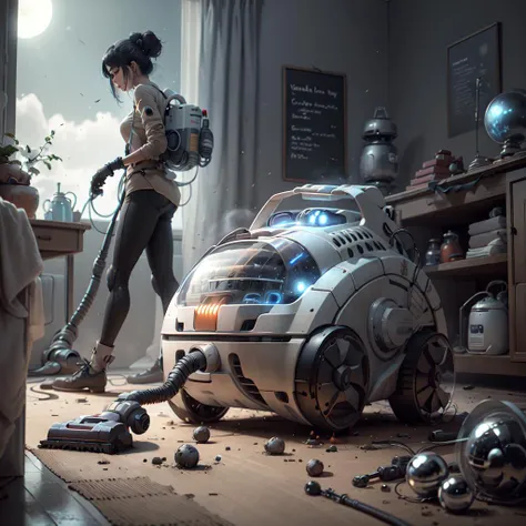 <lora:LunarPunkAI:.9> LunarPunkAI vacuum cleaner , intricate