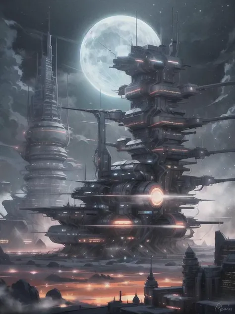 <lora:LunarPunkAI:1> LunarPunkAI, (tall building:1.1), night, blade runner, stars in the background, detailed, intricate <lora:more_details:0.6>