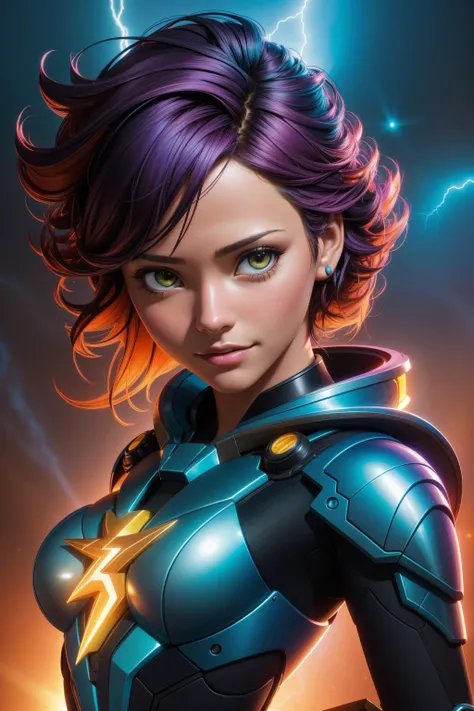 1girl, (by Tim Hildebrandt:1.2) , clean art, colorful Raw digital photo, vibrant Photograph, studio portrait, Black lightning bolts, close up of a Techno Disgusting ("The Exodus":1.3) , summer background, crowded garden with Ginkgo, Foggy conditions, soft focus, Ultra Detailed, Fantasy, Emopunk, Sunlight, Intentional Camera Movement, Fujicolor Fujichrome Velvia 100, Depth of field 270mm, Warm Colors, de dia los muertos, Plain white background, Concept Art World, RTX