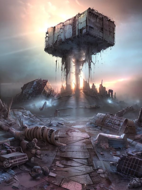 (Pui),(UHD:1.1), (nsfw:1.3),
(detailed background visible:1.2),
(Photorealistic:1.2),
large cylindrical (nuclear) container on a hill in front of a destroyed city, (luminescent painting), (dim lighting), glowing LED, danger, nuclear hazard symbol,
<lora:Wasteland:1> Wasteland, the, and, with, wasteland, background,
(hyper detailed:1.2),
(Style: subsurface scattering, analog style, realistic, film photography, highres photo, cinematic Lighting, trending on artstation, ((high quality:1.2, masterpiece:1.2)), (8k resolution),)