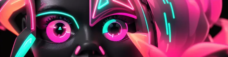 (3D:1.2),(Pui), (UHD:1.1),
(no humans)
((detailed:1.3) macro photograpy:1.3), (zoom in), (bokeh:0.8),
(bioluminescent:1.3) (crystaline:1.2) neon mask, splatters,
(neon color scheme:
(black background:1.2), (darkness:1.0), (dim glow:1.2),
(neon pink:1.1)
(neon orange:1.2)
)
darkness, night, vast laboratory scene,