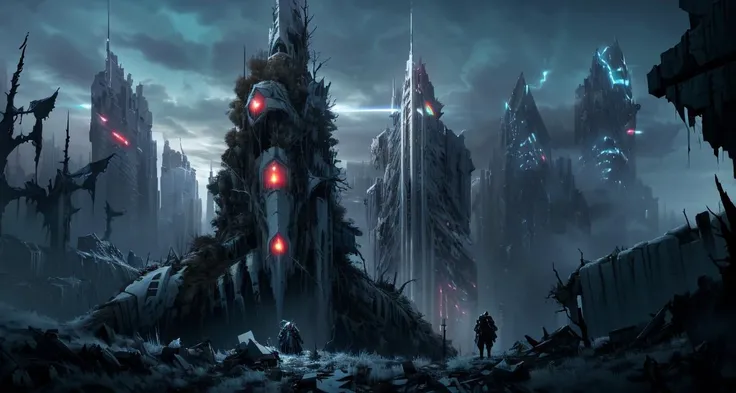 at nightwinter
<lora:philipp_urlich:0.75> outdoors, scenery, cloud, no humans, cloudy sky, tree, landscape, mountain,
<lora:Wasteland:0.65> Wasteland, the, and, with, wasteland, background, (white futuristic (overgrown) city ruins) , wallpaper art of a ("The Concept of Justification":1.3) , [designed by Cory Loftis: Marek Okon:5], cyberpunk, neon, comics