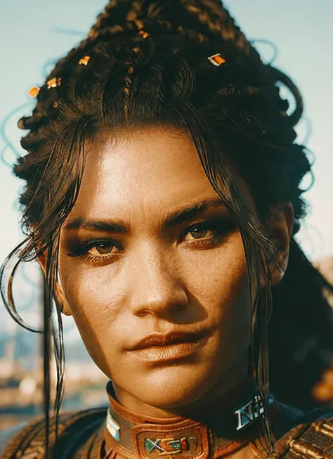 A stunning intricate full color portrait of (sks woman:1) as (viking warrior), (barbarian), epic character composition, by ilya kuvshinov, alessio albi, nina masic, sharp focus, natural lighting, subsurface scattering, f2, 35mm, film grain, <lora:locon_panam_v1_from_v1_64_32:1.25>