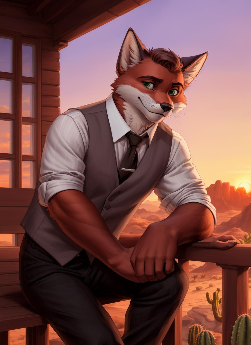 A close up of a person wearing a suit and tie - SeaArt AI