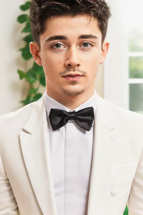 25 years old man, bokeh, (photorealistic:1.4, realistic), highly detailed CG unified 8K wallpapers, looking at viewer, (HQ skin:1.4), 8k uhd, dslr, soft lighting, high quality, film grain, Fujifilm XT3, (((full body:0.8))),
((white tuxedo)), (((white background, indoor room))), <lora:charlesleclerc-16:1>
