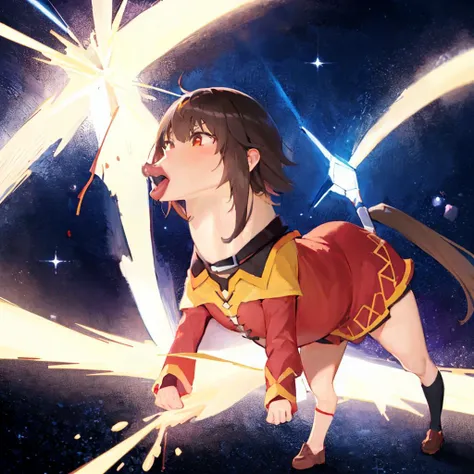 masterpiece, best quality, konosuba, megumin, Beautiful Art Style, abstract, space, clothed masturbation, <lora:Stallion-10:1.2> <lora:meguminLora_v3:0.3>