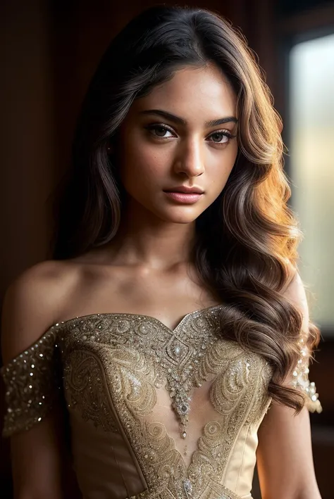beautiful woman (EPT4v1G4ndh1:.99), perfect hair, jewellery, ((portrait)), (closeup:1.2), ((from the waist up)), ((( An innovative co-living space, designed for digital nomads and offering shared workspaces and community events :1.2 ))), natural skin texture, (( Dress with an Asymmetric Neckline :1.2)), 24mm, 4k textures, soft cinematic light, adobe lightroom, photolab, hdr, intricate, elegant, highly detailed, sharp focus, ((((cinematic look)))), soothing tones, insane details, intricate details, hyperdetailed, low contrast, soft cinematic light, exposure blend, hdr, faded, now, ("I've got a bad feeling about this.":1.1)