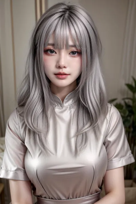 <lora:XiaMoV1.0-000003:0.8> XiaMo, long hair, grey hair, white hair, 
upper body, closeup, detailed eyes, 
 <lora:more_details:0.8>, shiny, shiny hair, shiny skin, shiny clothes