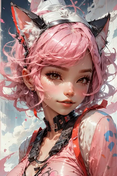 <lora:DI_belle_delphine_v1:0.8> pink hair, cat ears, 
upper body, (closeup:1.1), (face:1.1), 
<lora:more_details:0.3>
<lora:Unleashed_V1.5:1.55>  
 <lora:LAS:0.5> cloud,colorful, shiny, shiny hair, shiny skin, shiny clothes