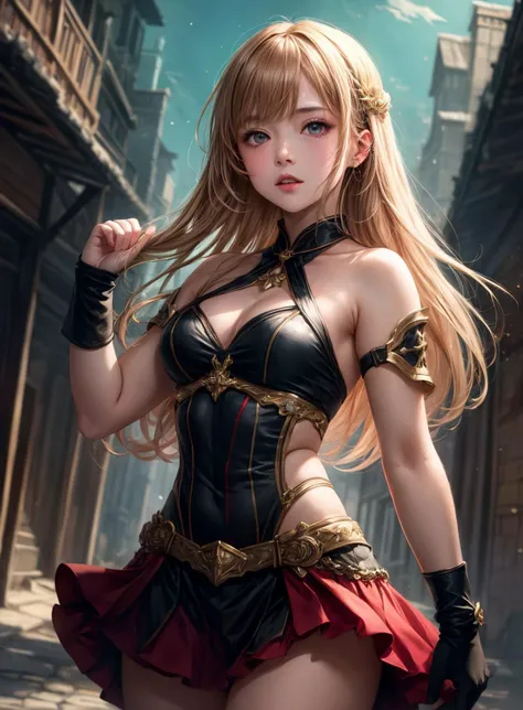 (masterpiece, best quality), (absurdres:1.2), the cutest girl, (dynamic pose:1.3), (ultra detailed, 8K, ultra highres:1.2), slim, (bokeh, sharp focus, depth of field), BREAK <lyco:more_details:0.6>, BREAK 1girl, young girl, adorable, long hair, (fantasy), (cinematic angle, cinematic composition), fighting stance, (detailed skin texture:1.2)