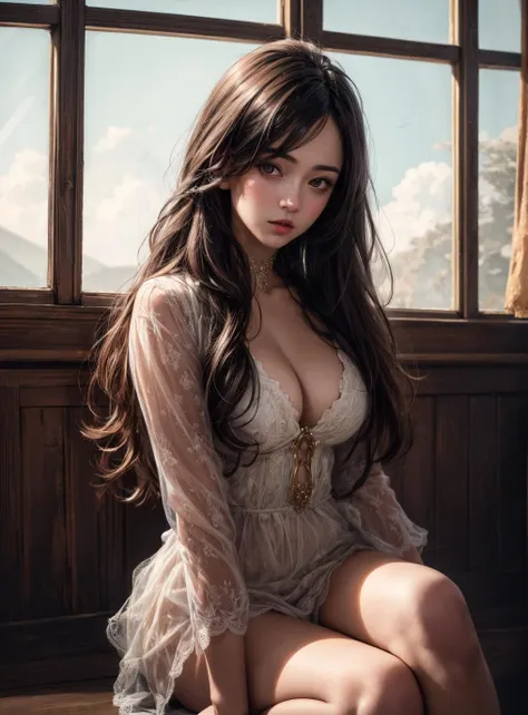 (masterpiece, best quality), (absurdres), (ultra detailed, ultra realistic, hyper realistic, 8K, ultra highres:1.2), young girl, long hair, cinematic, (dynamic pose:1.2), model for art, sitting, BREAK portrait <lora:more_details:0.6>