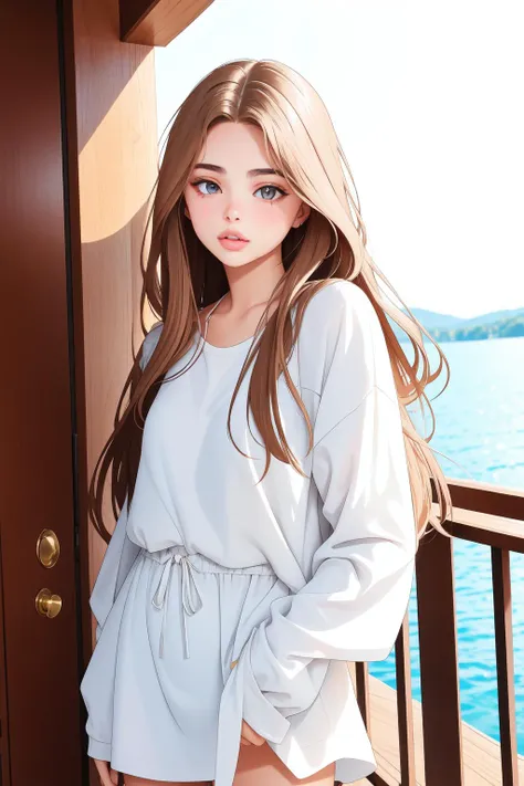 DV_Anastasia_Vicious, 1girl, dressed, upper body, <lora:flat2:0.3>