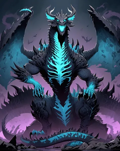 <lora:Shadow_Style_XL:0.8> shadow bone dragon, 8K <lora:Classic Western Dragons XL:0.8>, HD, gloomy colors, dark aura, horror, cartoon style, flat