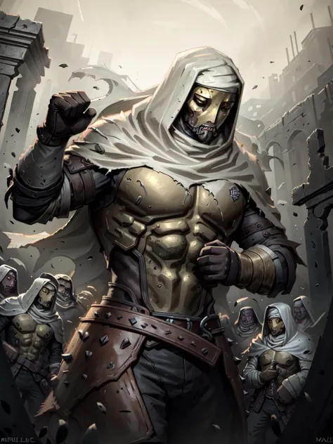 <lora:DarkestDungeon_LeperV1.0-000014:1> LeperDD2 ruins, battlefield, battle, highres, masterpiece