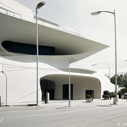 <lora:streetscene:0.8>,street view,high quality,8k,Ultra hd! editorial, rick owens model, white and chrome, iso 400, surrealistic, 8k, full frame, landscape, modern architecture, Anto style, beautiful, lively, wealthy