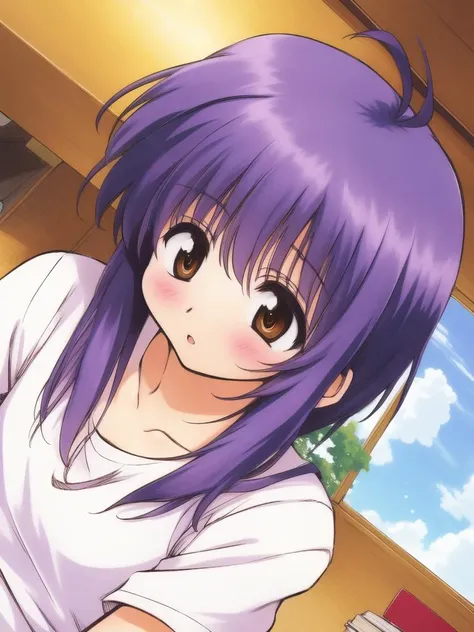<lora:Yuichi:0.8> Yuichi, 1boy, soro, purple hair, brown eyes, short hair, bangs, ahoge, otoko_no_ko, sidelocks, long locks,
home in the room,
masterpiece, high quality, very_high_resolution, large_filesize, full color,