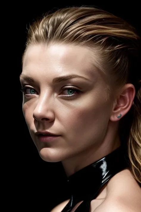(CR-NatalieDormer-frankyfrank2k:0.9), full color portrait of woman, (oiled shiny skin:1.0), (slick undercut hair:1.0),
masterpiece, best quality, sharp focus, highres 8k uhd, ultra-detailed, rim light, glowing background,