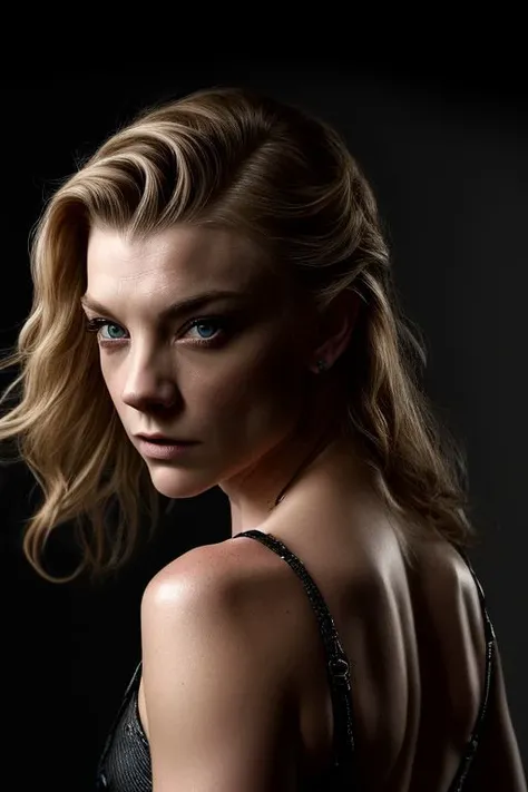 (CR-NatalieDormer-frankyfrank2k:0.9), full color portrait of woman, (oiled shiny skin:1.0), (slick undercut hair:1.0),
masterpiece, best quality, sharp focus, highres 8k uhd, ultra-detailed, rim light, deep grey background,