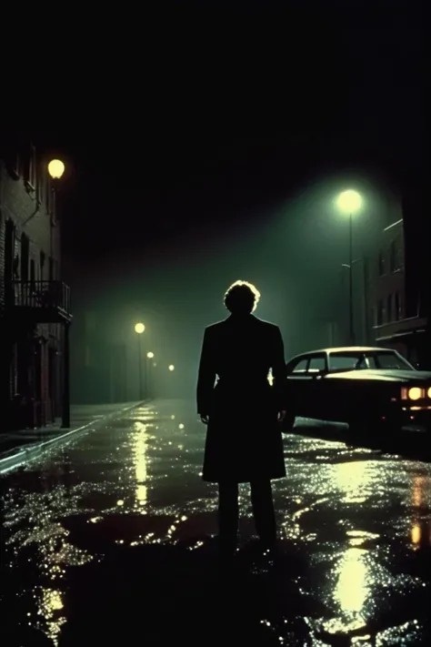 <lora:Roger Deakins Style:1>Roger Deakins Style - 35mm movie, a scene from night stalkers, a dark thriller film from the 1980s directed by john carpenter that takes place in nighttime in the city.