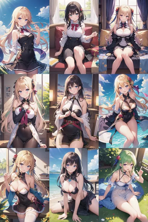 (best quality), [masterpiece], ((beautiful:0.75) cute girl:0.75), [clear and clean] pixiv (illustration)
