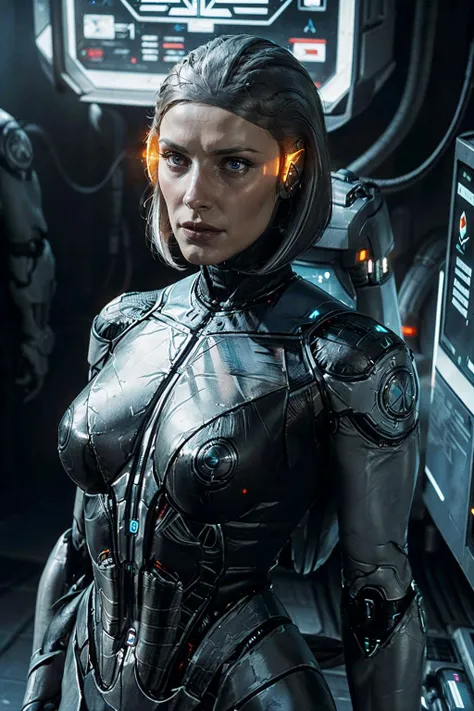 (best quality, masterpiece, perfect face) <lora:Bo-KatanV2:0.7> skswoman, Katee Sackhoff as <lora:Edi-10:0.7> Edi, female, woman, holographic orange glasses, cyberpunk glass wall, cyborg shop, neon lights, <lyco:EnvyBeautyMix29:0.3> Unveil the extraordinary with our cyberpunk fembot, female body, a harmonious blend of artificial grace and cutting-edge engineering. Her biomechanical limbs move with fluid precision, and her holographic hair shifts colors with your mood. Immerse yourself in the interactive display, where she demonstrates her versatility and adaptability. Elevate your existence with the pinnacle of cybernetic innovation. <lora:zyd232_StasisPod_v1_0:0.3> stasis pod <lora:add_detail:0.7> (hyper realism, soft light, dramatic light, sharp, HDR)