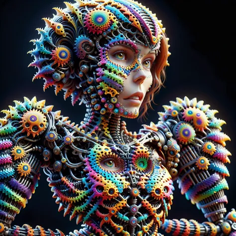 Gothic style female android mechanical skeleton made of keys scales,pitch black dark background,[giant teacup:woman:8],abstract,[muted colors:vivid colors:8],sharp,tiltshift,hyperdetailed,maximum fidelity,quality,cinematic,subsurface scattering,maximal attention to correctness and detail,epic,magnificent,wondrous,<lora:DeverScalesXL:0.9>,dvrscls,<lora:ral-mndlbrt-sdxl:0.8>, ral-mndlbrt, . Dark