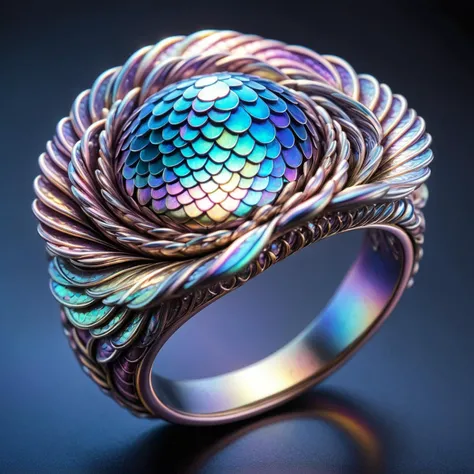 iridescent scales ring system,neutron star,cosmic,<lora:DeverScalesXL:1>,dvrscls,