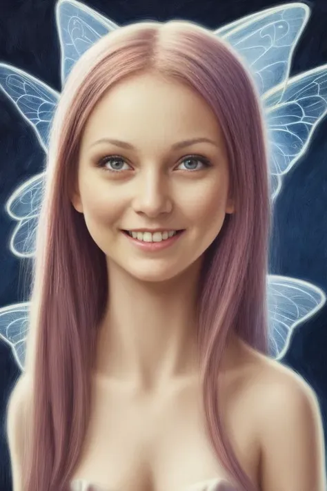 fairy, smile, <lora:NeonLightClothes_yellow:1.50>, highres, masterpiece, highres, masterpiece, looking at viewer, white background