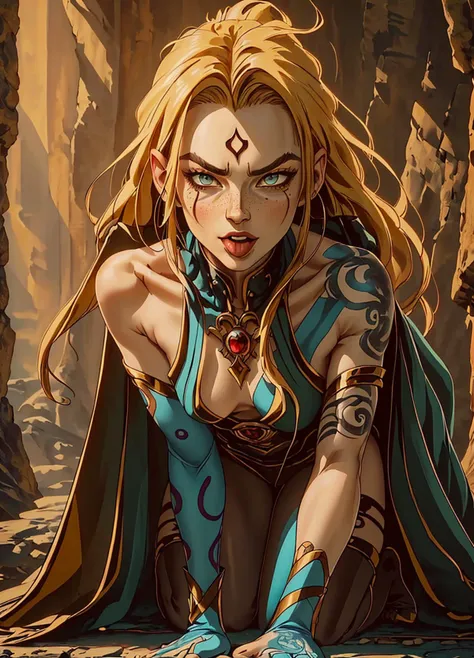 (best quality, masterpiece, highest detailed)(Jinx, Legue of Legends, Arcane) professional photo, submissive pose, kinky aesthetic, award winning fashion photography of sexy, cloud tattoo,intense blue long hair, striped thighhighs, Jinx, Legue of Legends, Arcane, flirting, freckles, (intricate details, hyperdetailed:1.15), detailed,(official art, colorful art background, extreme detailed, highest detailed, natural skin texture, hyperrealism, soft light, sharp, perfect face, full body:1.9, tongue), HDR+ flat chest:2, <lora:ghibli:.9>
