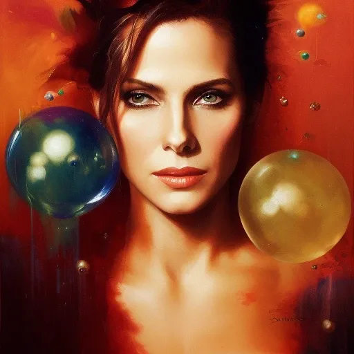 drunken beautiful sks woman as delirium from sandman, (hallucinating colorful soap bubbles), by jeremy mann, by sandra chevrier, by dave mckean and richard avedon and maciej kuciara, punk rock, tank girl, high detailed, 8k