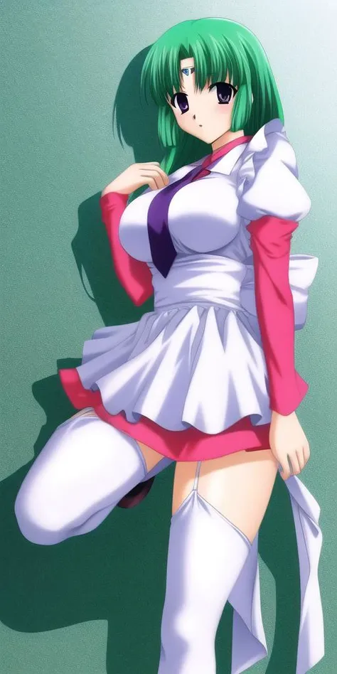 masterpiece, best_quality, highres, <lora:VfdCnl:0.65>, vfdcnl, large_breasts, VfdOft, solo