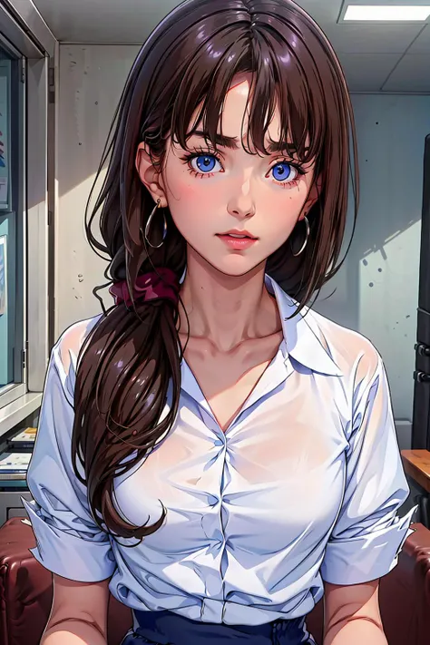 1girl, tantei1_ayumi, blue eyes, brown hair, long hair, bangs, single braid, hair over shoulder, hair scrunchie,
office, Secretary_uniform,black_leather_skirt,black_stockings,white_shirt,
1girl, <lora:ChristinaHendricks_smf_lora_v01:0.9>, highly detailed, charming expression, beautiful eyes, delicate necklace, delicate earrings, simple blurred background, extreme detail description, beautiful, charming, ultra-fine painting, delicate face, delicate figure, Fine collarbones, lovely lips, beautiful breasts,mix4,(8k, RAW photo, best quality, masterpiece:1.2), (realistic, photo-realistic:1.37), office, Secretary_uniform,black_leather_skirt,black_stockings,white_shirt, <lora:zhifu:0.9>
<lora:tantei1_ayumi_lora_ver1:0.7>