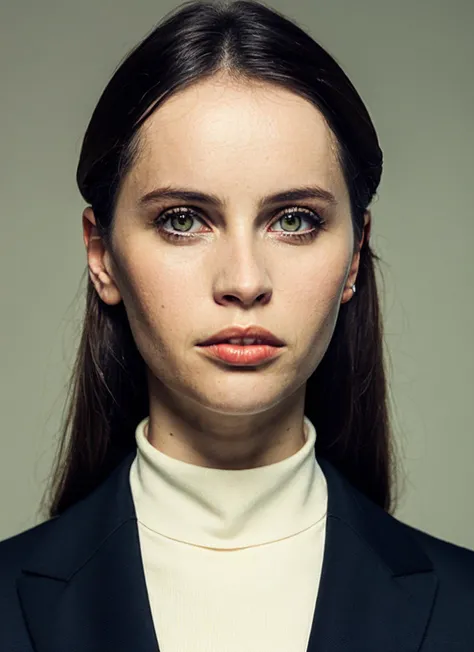 analog style, modelshoot style, A stunning intricate full color portrait of (sks woman:1),wearing a black turtleneck, epic character composition, by ilya kuvshinov, alessio albi, nina masic, sharp focus, natural lighting, subsurface scattering, f2, 35mm, film grain, <lora:locon_felicity_v1_from_v1_64_32:1.4>