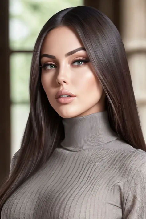 headshot of S156_RubySophiaBlake, a stylish woman, in an (old-ruin:1.1), wearing a (turtleneck-shirt:1.2), (8k, RAW photo, best quality, depth of field, ultra high res:1.2), (absurdres, intricate, photorealistic, masterpiece, ultra-detailed:1.3)