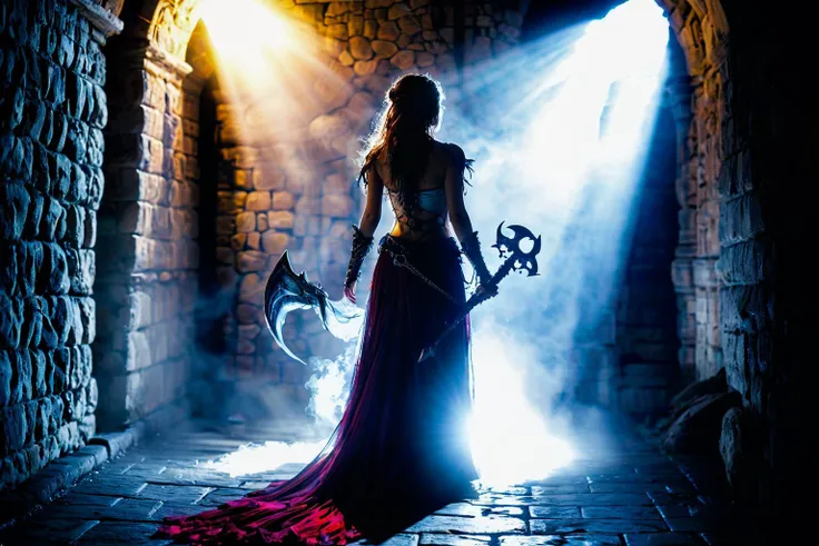 ethereal  dark fantasy photography by Royo, (((2girls,seduction))), dungeons and dragons