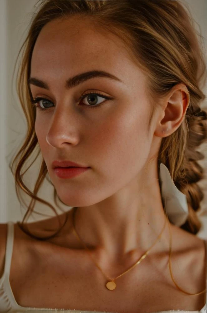 deep cleavage, <lora:Cosine_freck:.9> <lora:EleonoraV2:0.2>, <lora:add-detail-xl:1>, minimalist photography, simplicity in composition, clean lines, uncluttered visuals, negative space, focusing on essential elements, conveying tranquility, understated beauty, elegant aesthetics, subtle storytelling, capturing the essence of minimalism