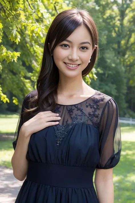 1girl,(wearing a beautiful dress:1.2),(RAW photo, best quality), (realistic, photo-realistic:1.4), masterpiece, an extremely delicate and beautiful, extremely detailed, 2k wallpaper, Amazing, finely detail, extremely detailed CG unity 8k wallpaper, ultra-detailed, highres, soft light, beautiful detailed girl, extremely detailed eyes and face, beautiful detailed nose, beautiful detailed eyes,cinematic lighting,autumn scenery,(morning light),perfect anatomy,slender body,smiling <lora:ichikawahiroko_lora:0.7>