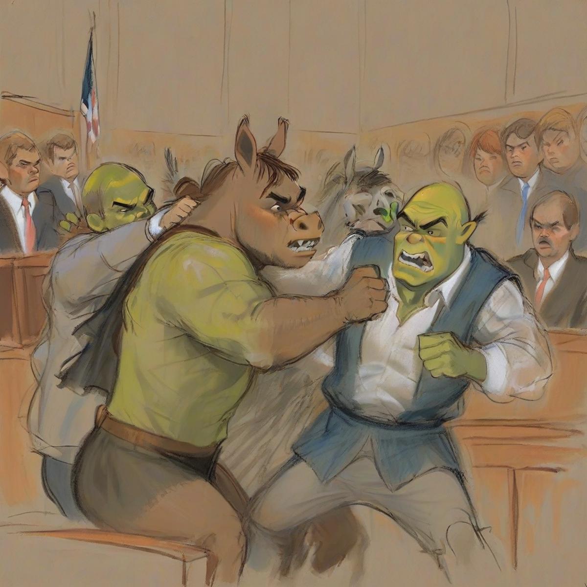 Courtroom Sketch Style SDXL v1.0
