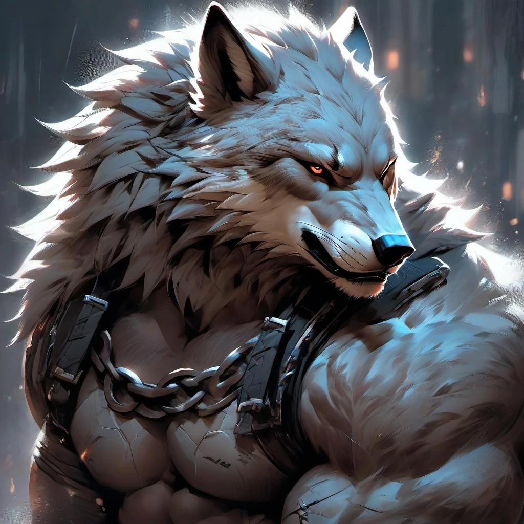 1Boy, furry male, short hair,abs close-up , bulky muscles, bulky,abs close-up, gray fur, bulky muscular, bulky muscular male, wolf, middle aged wolf male, short hair,
complex, highly detailed, digital painting, art station, concept art, sharp focus, movie lighting, leonardo di caprio, alphonse moka, cgsociety, olivia