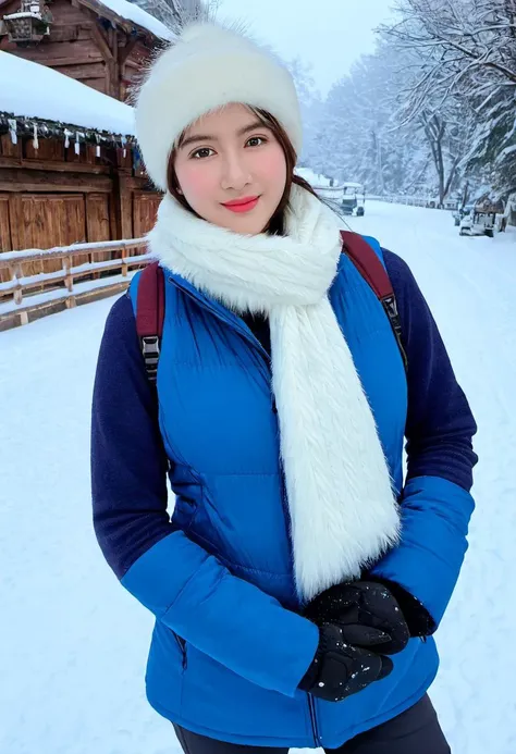 <lora:rosetitaXL:1>, realistic photo of rosetita, a woman, 1girl, standing in the snow, wearing a heavy fur coat, wearing a scarf, wearing a beenie, wearing a vest, wearing a sweater, wearing gloves, wearing ski boots, outdoors, within Civitai TOS rules, within Civitai TOS guidelines, content that will not be deleted for breaking Civitai TOS, nothing sus, super G rated