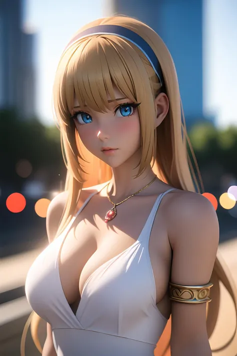 masterpiece, Highest quality, (Unreal Engine), reality:1.5, Super Resolution, Very detailed, Complex, colorful, Clear images, Sharp focus, Digital Blending,
Beautiful woman, Cynthia \(Pokemon\), Big Breasts, Perfect Eyes, Beautiful Eyes, Perfect Face, Ultra detailed hair, Ultra detailed face, Very detailed lips, Vivid expression, Healthy Body, Beautifully detailed sweat glands, Smooth skin texture, Beautiful Skin, Carefully drawn,
Dynamic pose,
In the world of Pokemon, Outdoor, In the hustle and bustle of the city, (Shot on Sony α9, Dynamic Angle),