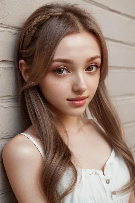 ASCII(from above, close up on face:1.2) detailed photo of
<lora:elinakarimova_v2:1> ElinaKarimova,
she has natural looking skin,
she is wearing a summer dress,
her hair is styled as Straight Curtain Bangs,
she is wearing hairclip,
BREAK she is (leaning on a wall:1.1),
hash flash lighting,