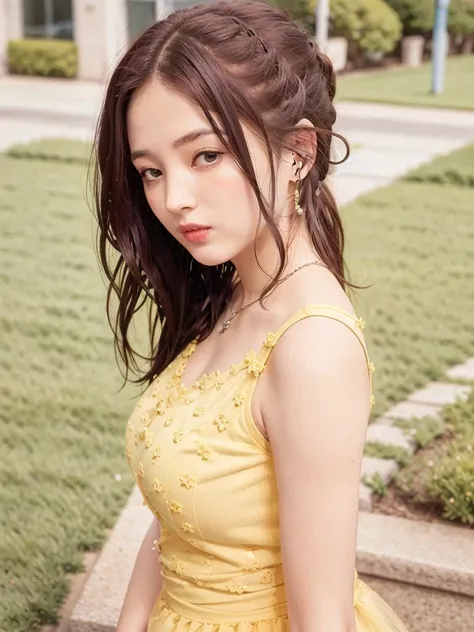 photorealistic,realistic, solo, photorealistic, best quality, ultra high res, 1girl,
blonde hair in a ponytail, wearing a yellow sundress, breeze blowing through the grass,
1girl,
beautiful, masterpiece, best quality, extremely detailed face, perfect lighting, 1girl, solo,
best quality, ultra high res, photorealistic,
ultra detailed,
masterpiece, best quality,
nancy1, <lora:nancy_v2:0.9>