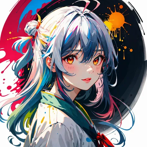 //
[(white background:1.4)::0.4],imid shot, (full body:1.25),Dynamic angle,
//
highres,detailed,best quality,masterpiece,illustration,wallpaper,(colorful),(color Ink wash painting:1.2),(color splashing),extremely delicate and beautiful,depth of field,a beautiful detailed girl, (1girl:1.3),solo,(chinese girl),(colored inner hair:1.2),(female focus on:1.2), (colorful ink is melting and splashing), floating colorful ink droplet,blending (chinese dragon background),<lora:last:1>